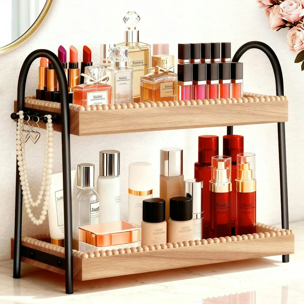 2-Tier Bathroom Vanity Countertop Organizer