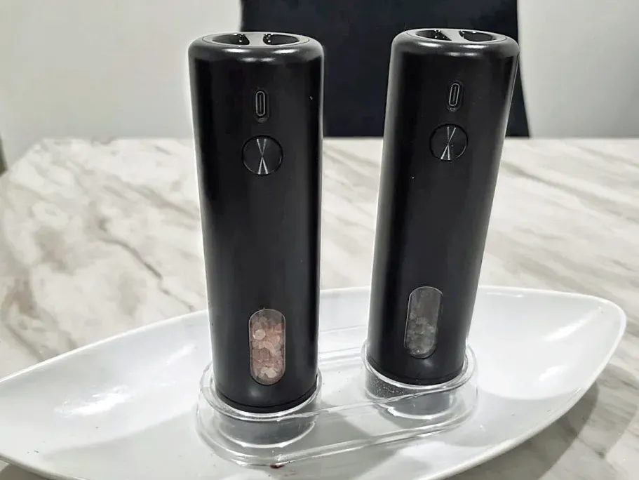 Electric Salt & Pepper Grinder Set