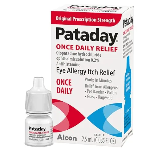PATADAY Once Daily Allergy Eye Drops, Antihistamine for Itchy Eyes, 2.5 ml