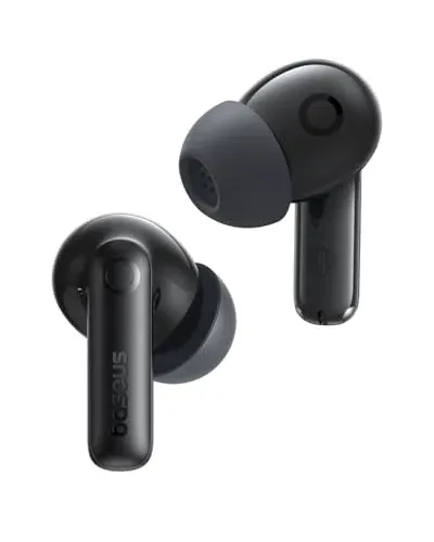 Baseus BP1 Pro ANC Earbuds White/Black + 100W 6.6 ft USB-C Cable