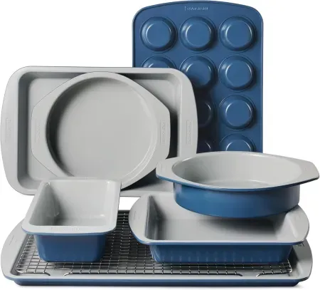 8-Piece Tramontina Rise Ceramic Non Stick Baking Pans Set