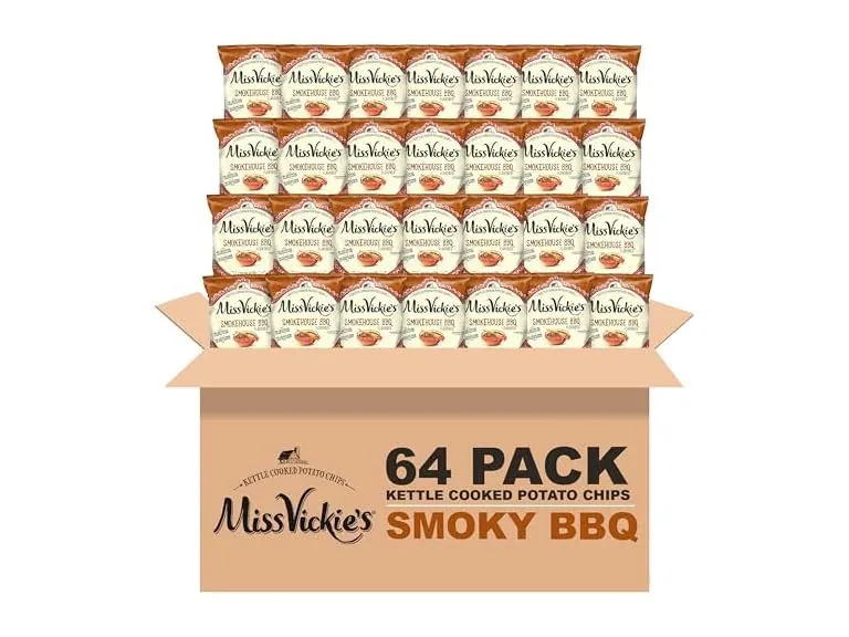 Miss Vickies Chips Smokehouse BBQ 1.375oz 64-Pack