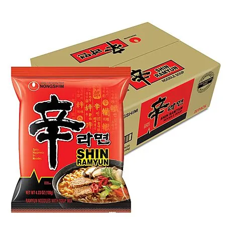 20-Pk 4.2-Oz Nongshim Shin Ramyun Ramen Noodle Soup (Gourmet Spicy)
