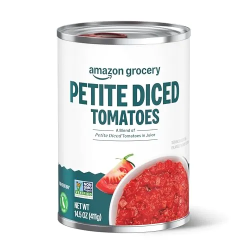 Amazon Grocery Petite Diced Tomatoes in Juice 14.5-Oz