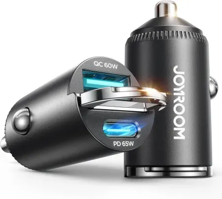 2-Pack JOYROOM 125W Dual-Port USB-C Car Charger w/ Pull Ring