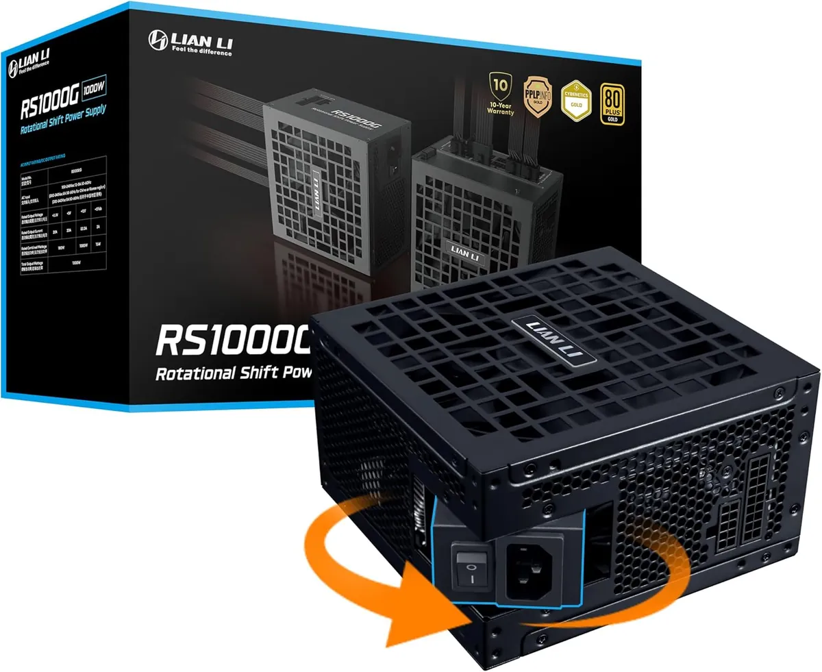 Lian Li RS1000G 1000W ATX Power Supply w/o USB Fan Hub