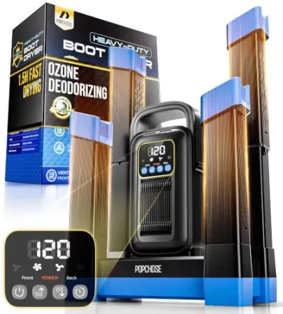 POPCHOSE 4-Head Boot Dryer w/ Ozone Deodorizing