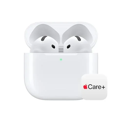 Apple AirPods 4 Bluetooth Headphones with AppleCare+ (2 Years)