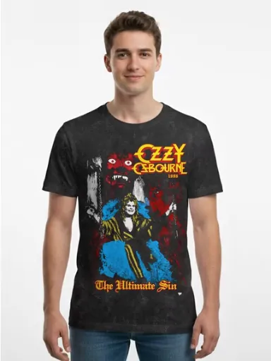 Ozzy Osbourne Men's & Big Men's Graphic Tee, The Ultimate Sin (Sizes S-3XL)