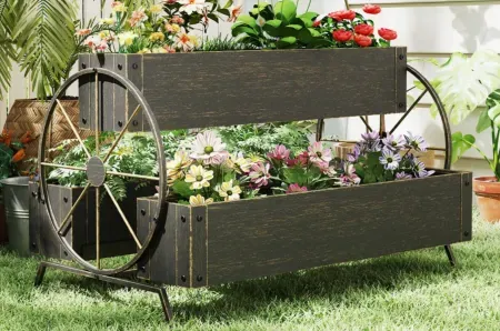 Williston Forge 3-Tier Metal Planter Box
