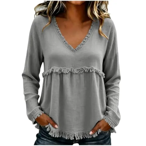Boho Style Fringe Tops