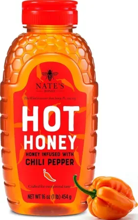 Nate's Hot Honey w/ Habanero Chili Pepper Flakes (16oz)