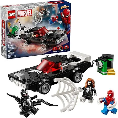 254-Pc LEGO Marvel Spider-Man vs. Venom Muscle Car Toy (76309)