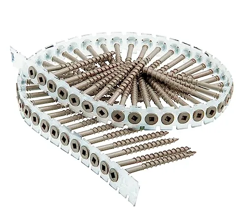Senco DuraSpin No. 8 x 3 in. L Square Head Galvanized Steel Deck Screws 800 pk