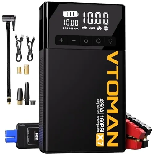 Vtoman X7 160-PSI Jump Starter and Air Compressor