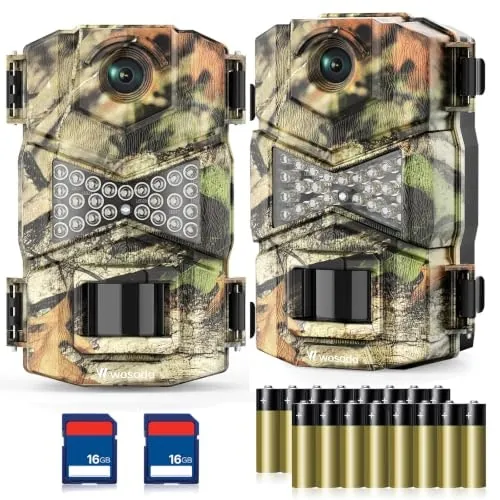 Wosoda 48MP 1080p Trail Camera 2-Pack