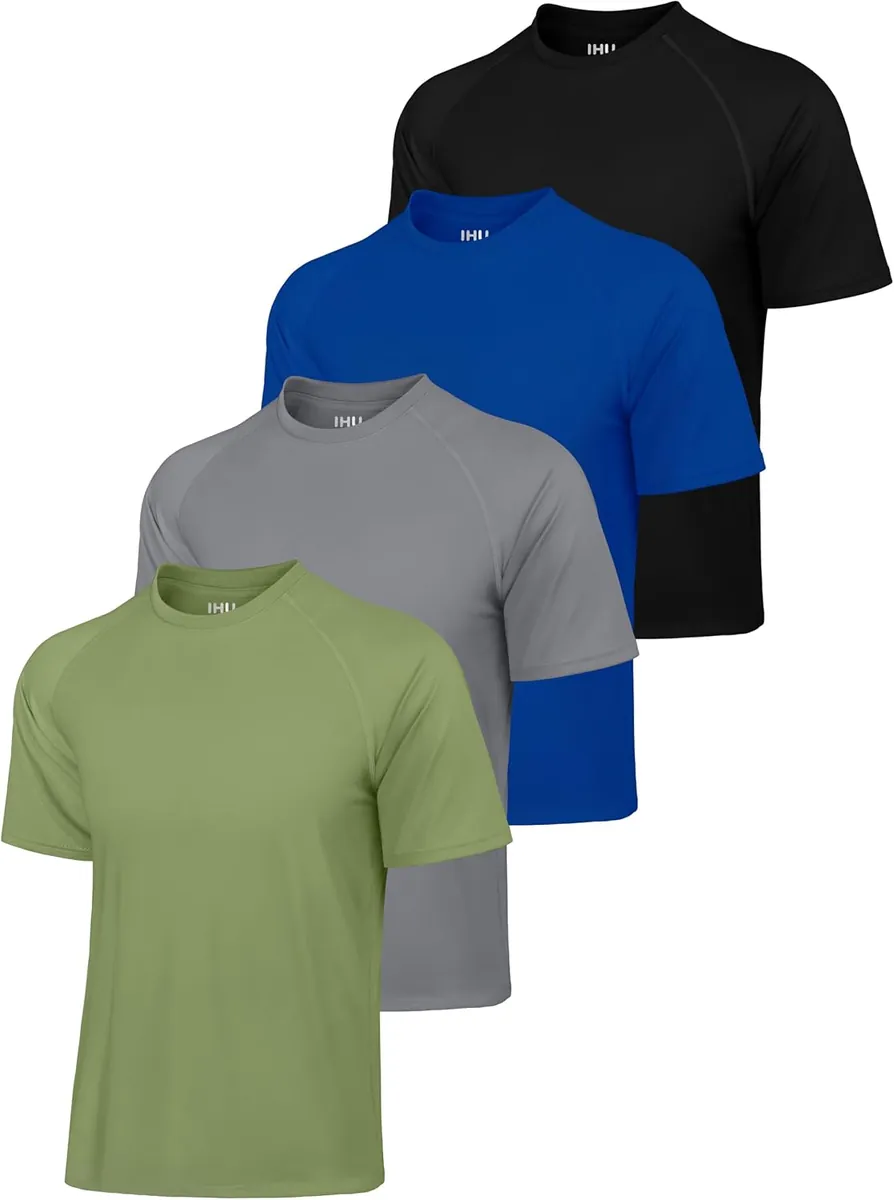 Men’s Short Sleeve Rash Guard 4-Pack