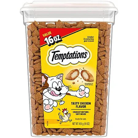16-Oz Temptations Classic Crunchy & Soft Cat Treats (Tasty Chicken Flavor)