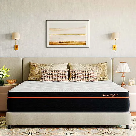 14" Sweetnight Twilighty Cooling Gel Memory Foam Hybrid Mattress (King)
