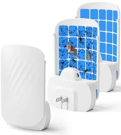 Set-of-2 WowCatch Flying Insect Trap w/ 4 Refill Cartridges