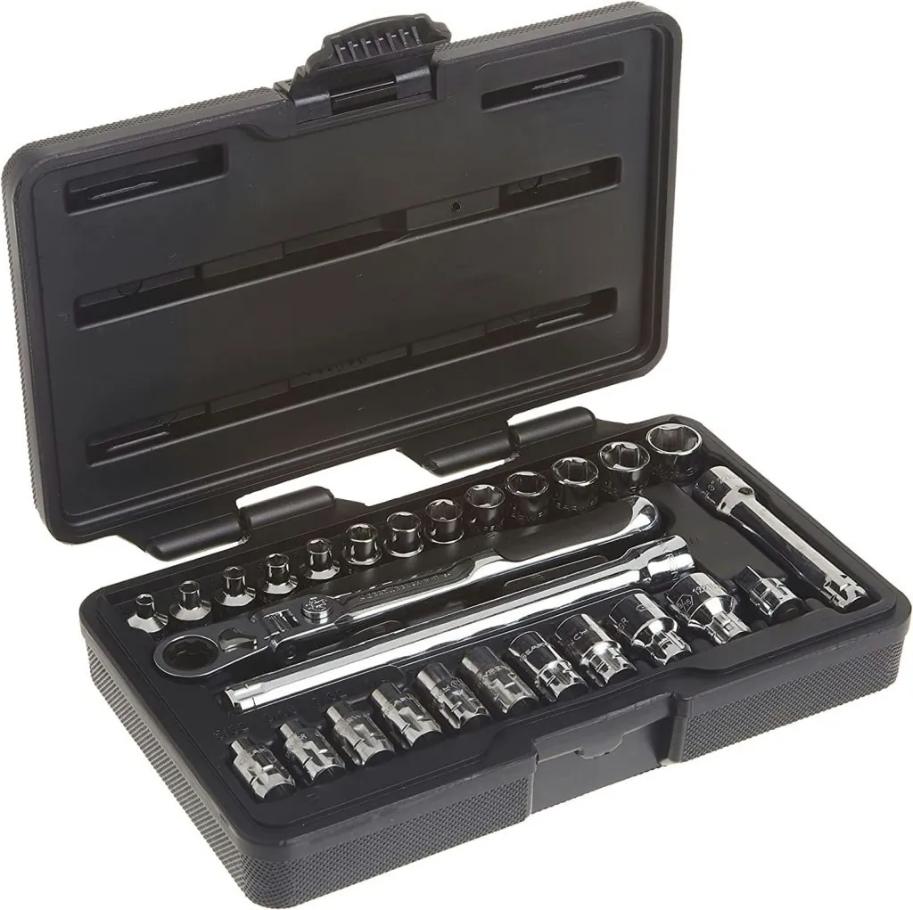 GearWrench 1/4" Drive 6 Pt. Pass-Thru Mechanics 27-Piece Tool Set