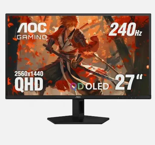 27" AOC QD-OLED QHD 240Hz G-Sync Compatible Gaming Monitor