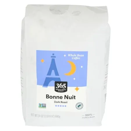 24oz 365 by Whole Foods Market Bonne Nuit Whole Bean Coffee