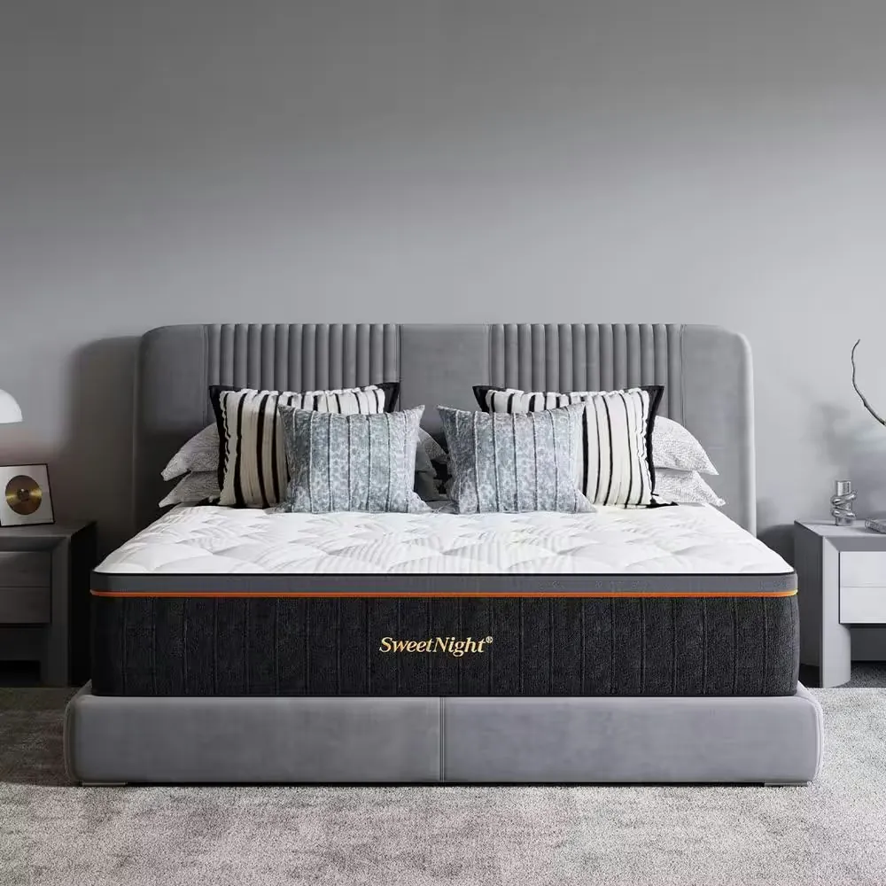 Sweetnight Cooling King Medium Hybrid Breathable 14" Bed-in-a-Box Mattress