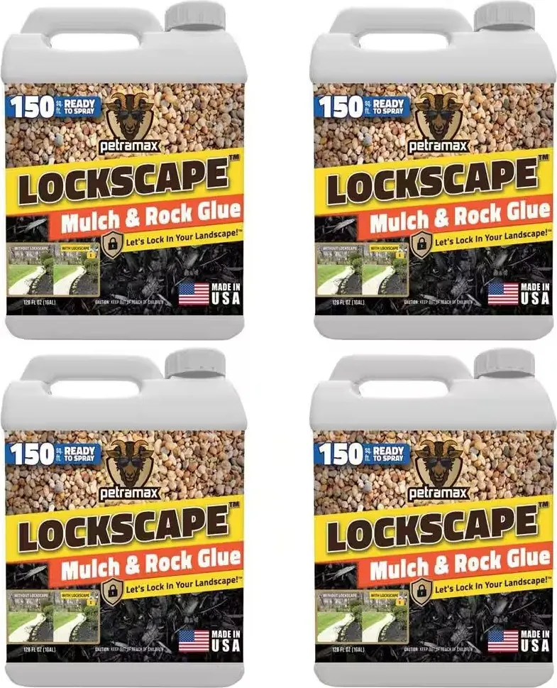 Petramax Lockscape 1-Gal. Outdoor Mulch & Rock Glue 4-Pack