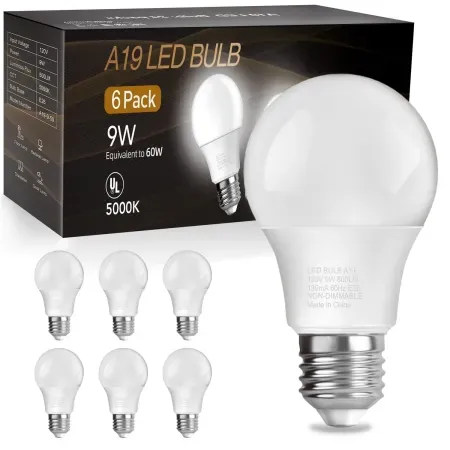 6-Pack DAYBETTER A19 60W Equivalent LED Light Bulbs