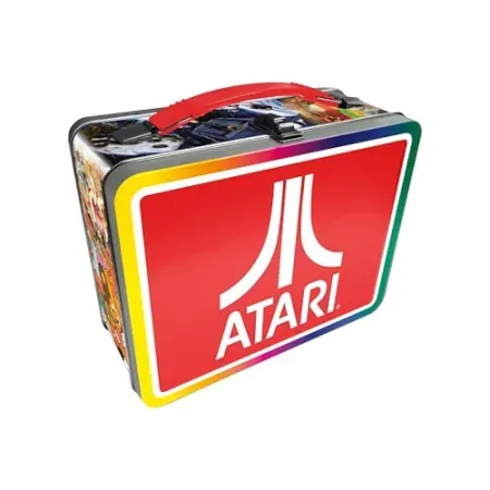 AQUARIUS Atari Fun Tin Storage Box w/ Handle