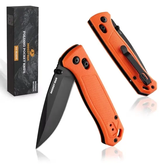 Mossy Oak Folding Pocket Knife w/ D2 Blade