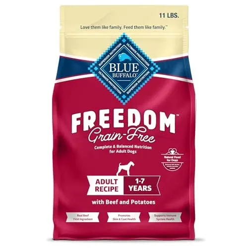 Blue Buffalo Freedom Beef Adult Grain-Free Dry Dog Food, 11 lb