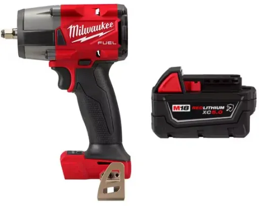 Milwaukee M18 FUEL GEN-2 18V 3/8 in. Impact w/ 5.0 Ah Battery