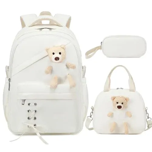 Backpack with Lunch Box & Pencil Case - 3pcs