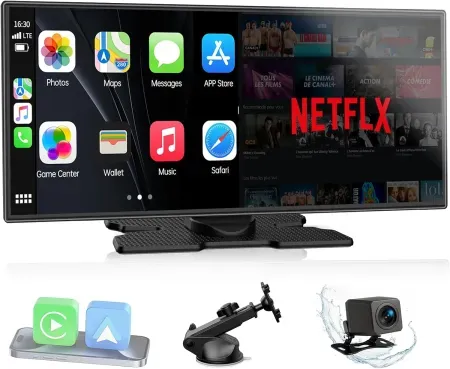 LAMTTO 11" Wireless Carplay Screen w/ Apps & Backup Camera