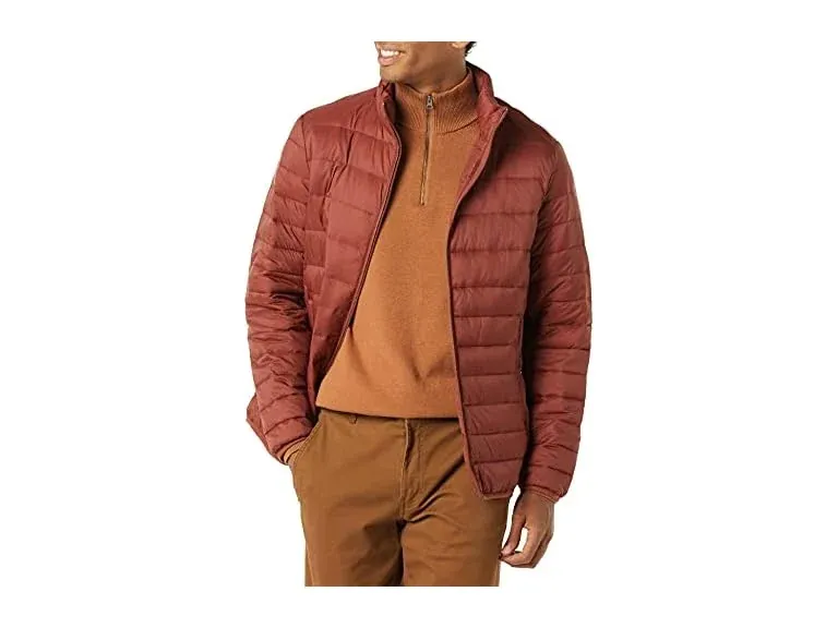 Amazon Essentials Men's Lightweight Water-Resistant Packable Puffer Jacket (Mobile App Deal)