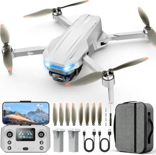 Oddire 4K Foldable GPS Drone with 2 Batteries