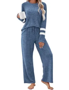 2-Piece Desol Women's Long-Sleeve Lounge Pajamas Set