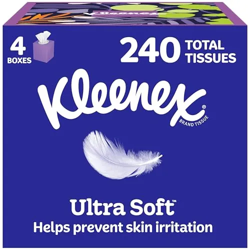 Kleenex Ultra Soft Facial Tissues 4-Pack