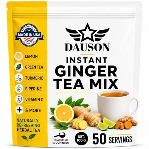 Dauson Instant Ginger Tea Powder 50-Cup Pack