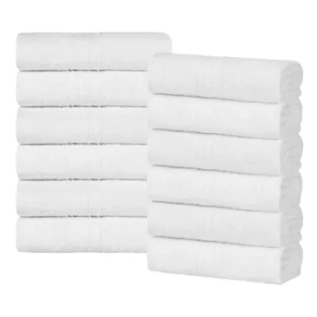 12-Piece SUPERIOR Eco-Friendly Cotton Face Towel Set