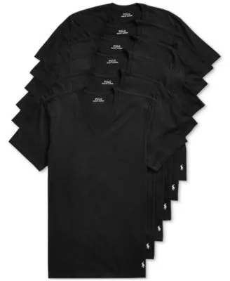 Polo Ralph Lauren Men's Classic-Fit V-Neck Undershirts 6-Pack