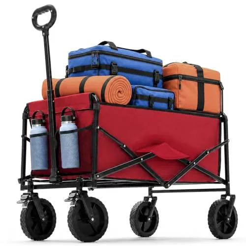 DUMOS Collapsible Wagon Cart 330lbs Capacity