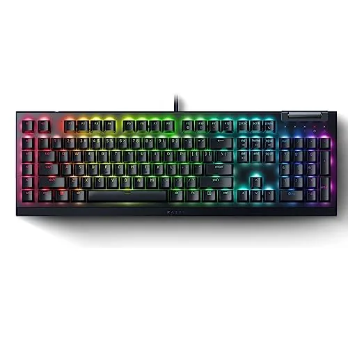 Razer BlackWidow V4 X Mechanical Gaming Keyboard w/ Yellow Linear Switches