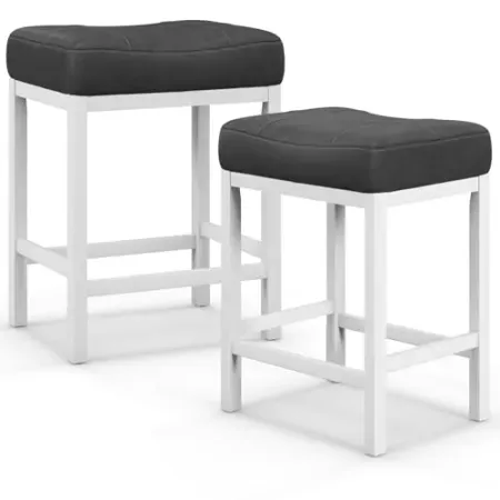 Set-of-2 Giantex Counter Height Bar Saddle Stools