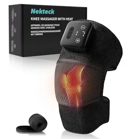 Nekteck Knee Massager with Heat & Vibration for Pain Relief