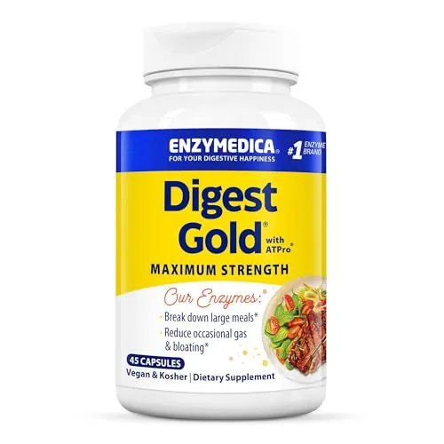 Enzymedica Digest Gold, Maximum Strength, ATPro Energy Support, 45 Caps