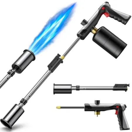SIMBRIEF Propane Torch Weed Burner w/ Detachable 31"Long Arm