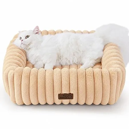 Bedsure ComfyFleece Faux Fur Dog & Cat Bed (Various Sizes)